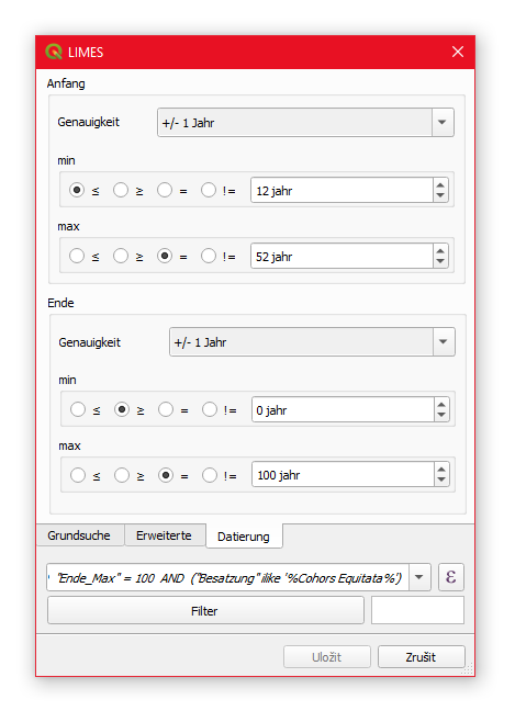 Ukázka použití QGIS plugin s prací s datumy
